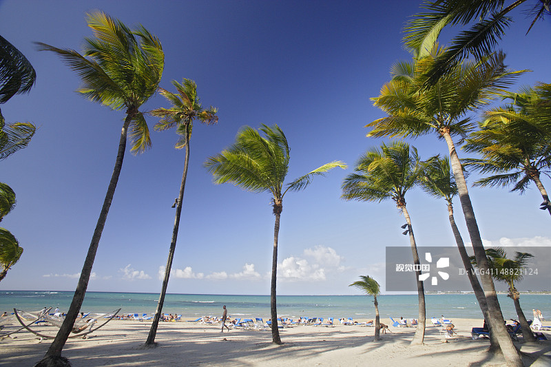 卡尔顿酒店，Isla Verde海滩图片素材