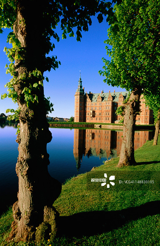 斯洛索湖畔的腓特烈堡城堡图片素材