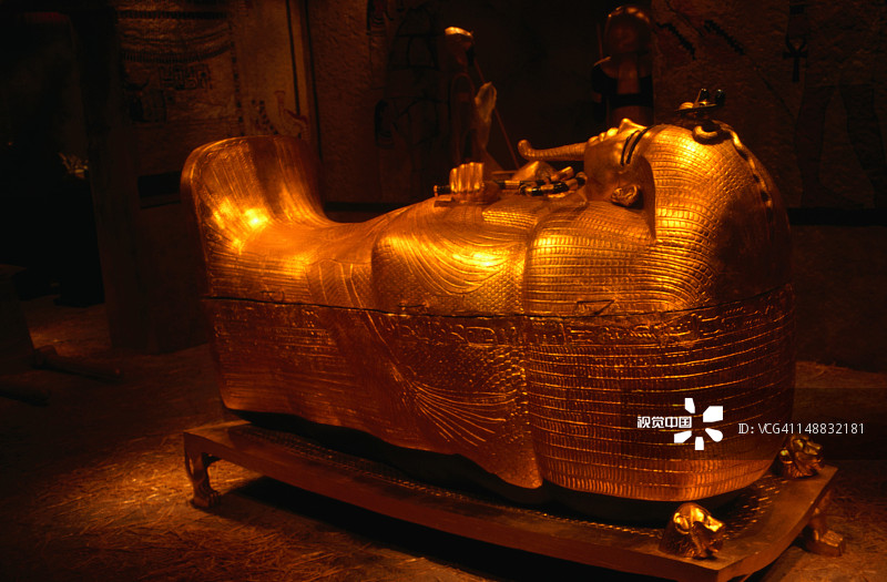 卢克索酒店图坦卡蒙国王陵墓复制品图片素材