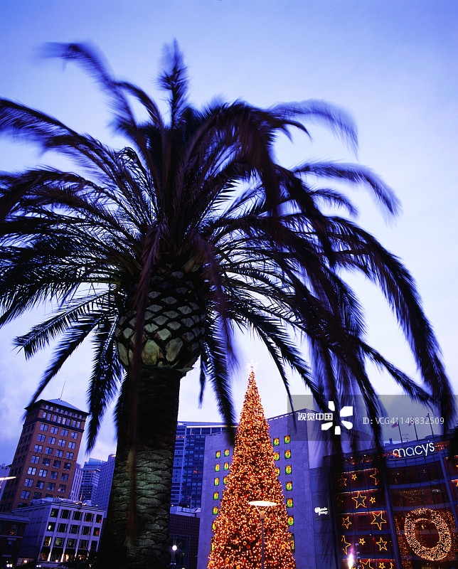 联合广场圣诞节图片素材