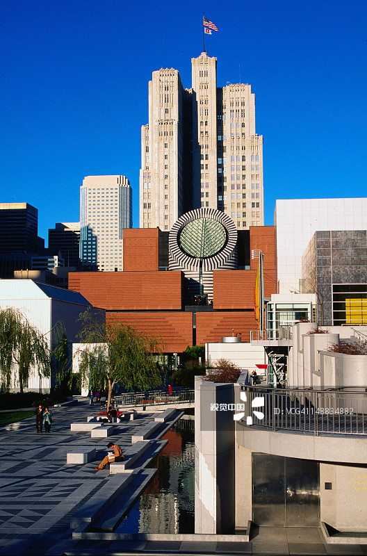 旧金山现代艺术博物馆的多样化建筑图片素材