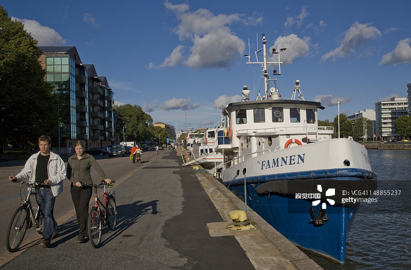 奥拉河河畔步道图片素材