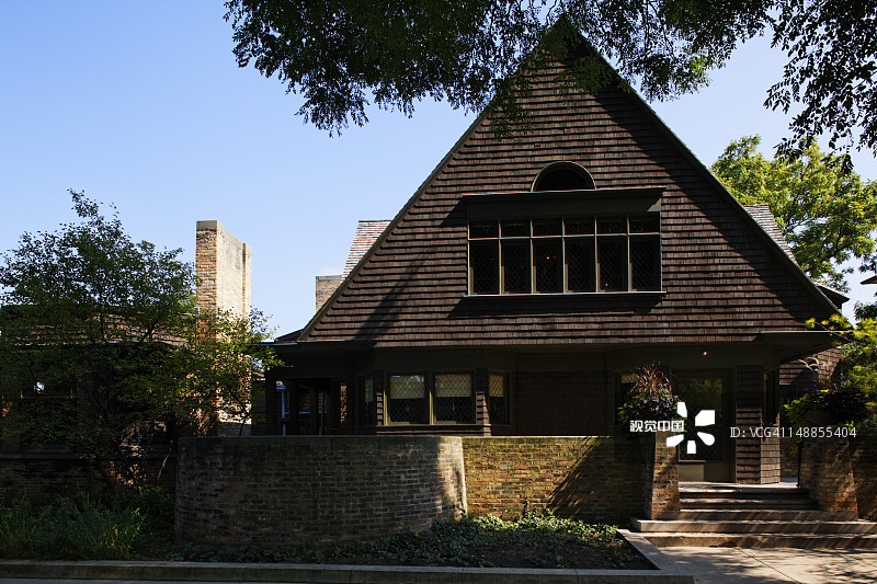 弗兰克·劳埃德·赖特故居及工作室，橡树园图片素材