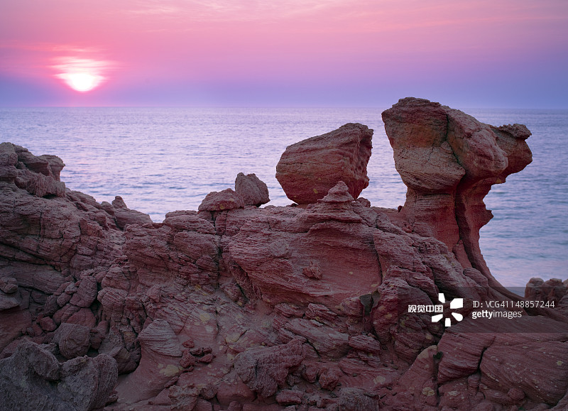 利维克角日落图片素材