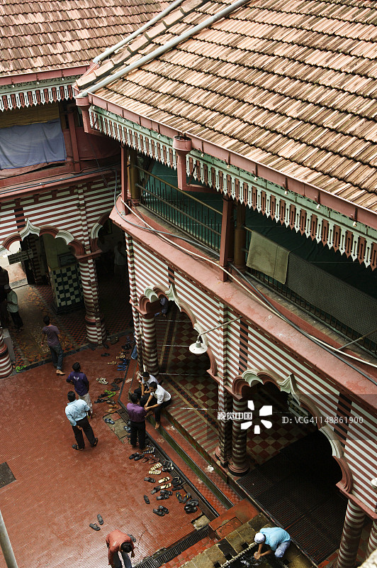 科伦坡贝塔区第二十字街的贾米-乌-阿尔法清真寺图片素材