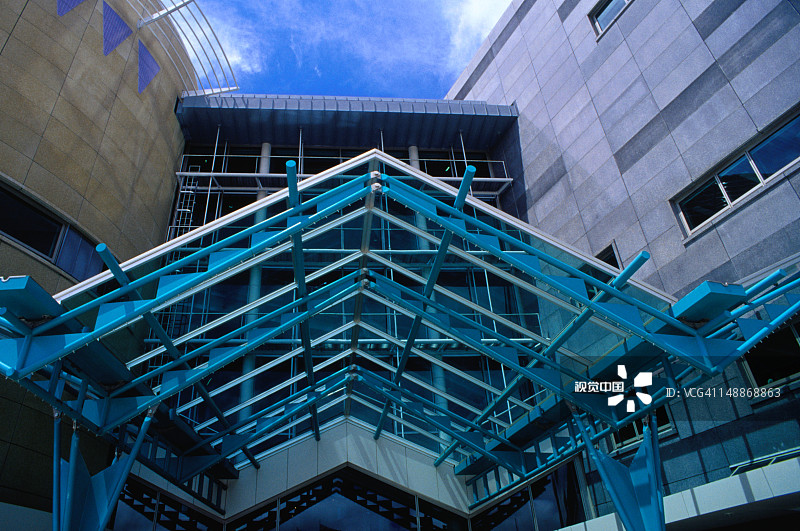 惠灵顿蒂帕帕新西兰国家博物馆入口图片素材