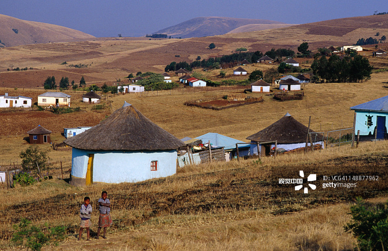 特兰斯凯地区的科萨村庄图片素材