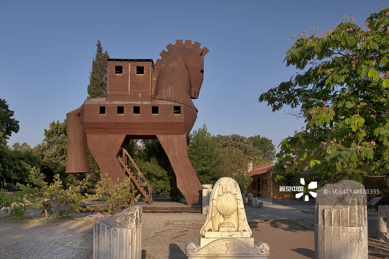 特洛伊的特洛伊木马图片素材