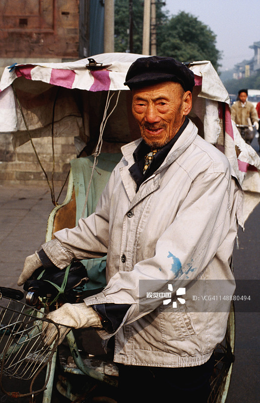 黄包车夫图片素材