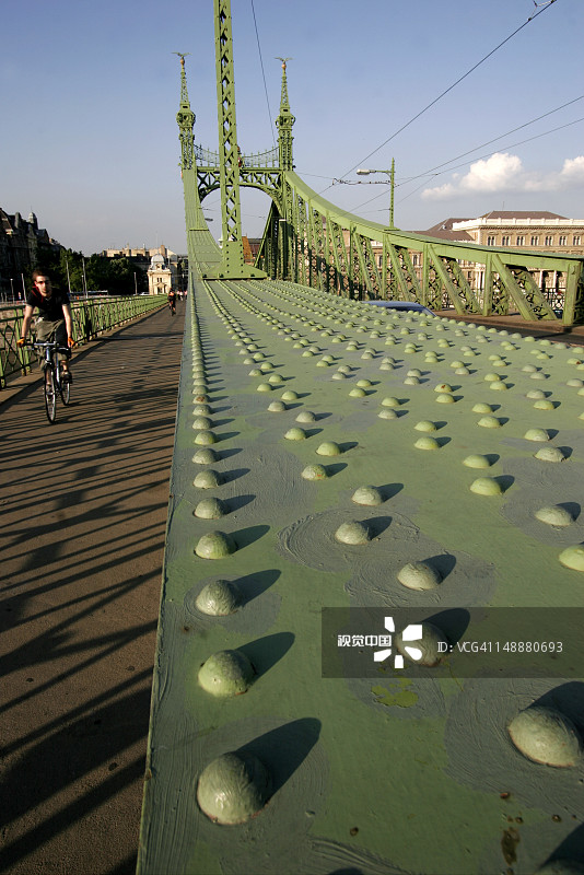 多瑙河上的自由桥图片素材