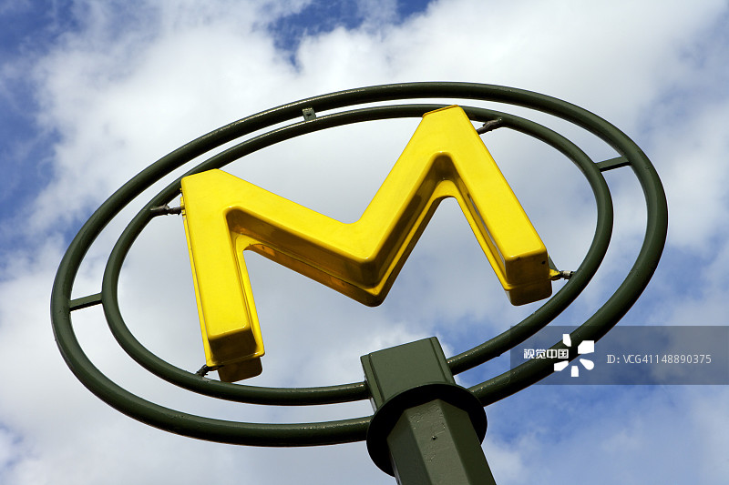 巴黎地铁标志图片素材