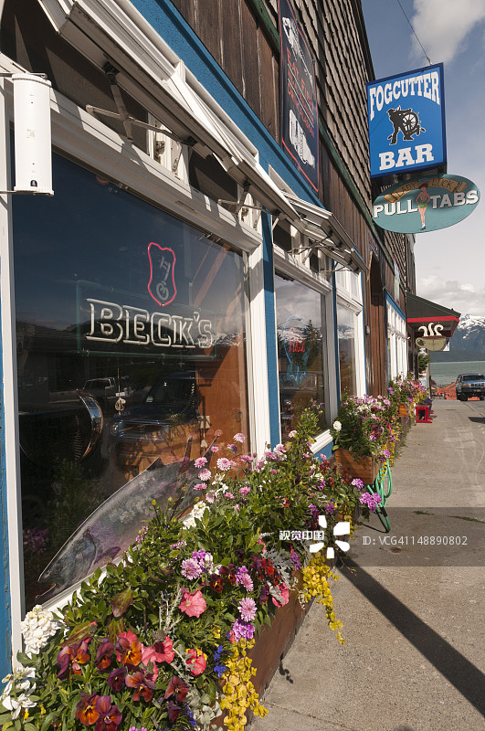 商业区店铺图片素材