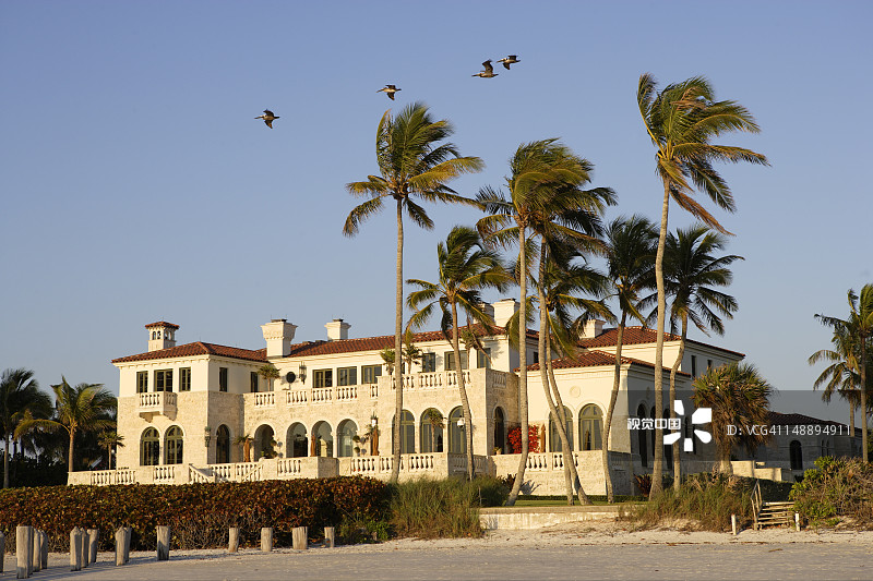 海滨别墅图片素材