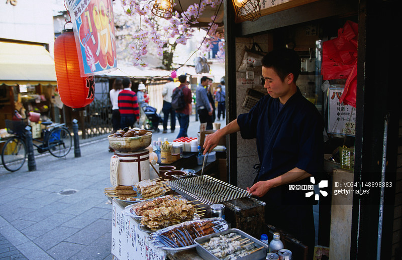 东京柴又地区的街边小摊——日本图片素材