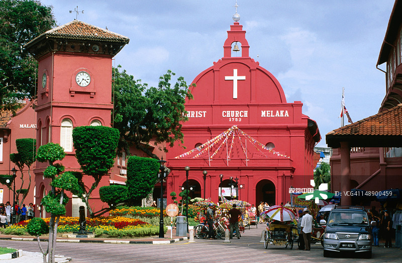 荷兰广场上的基督堂教堂图片素材