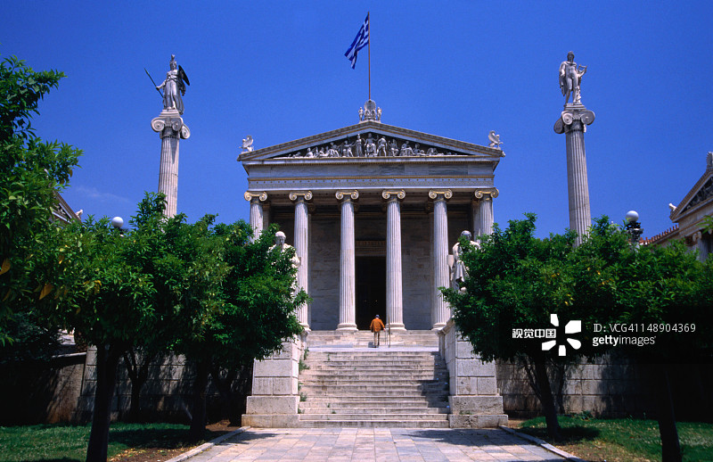雅典新古典主义大学建筑图片素材
