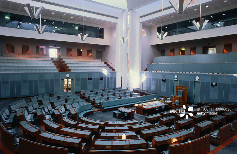 堪培拉“新”议会大厦的下议院图片素材