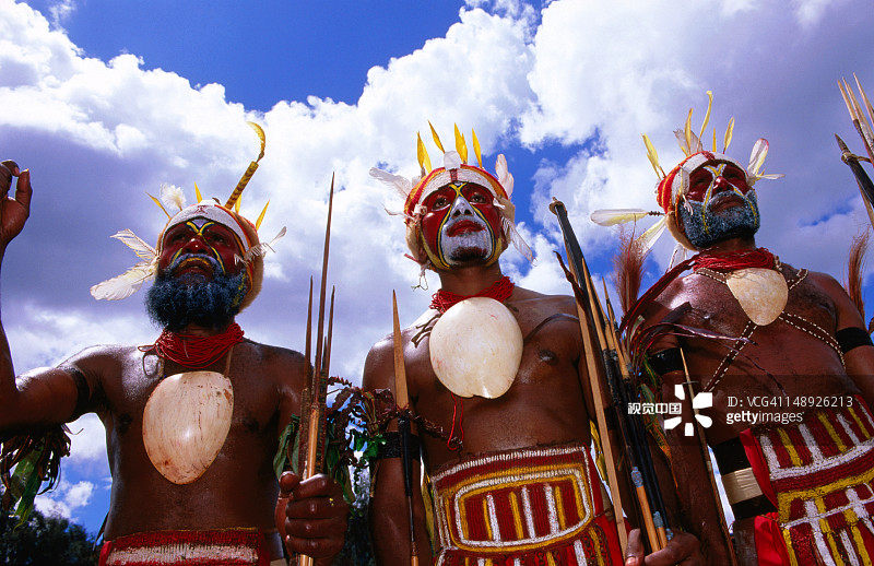塔布加村辛辛的科莫卡部落成员图片素材