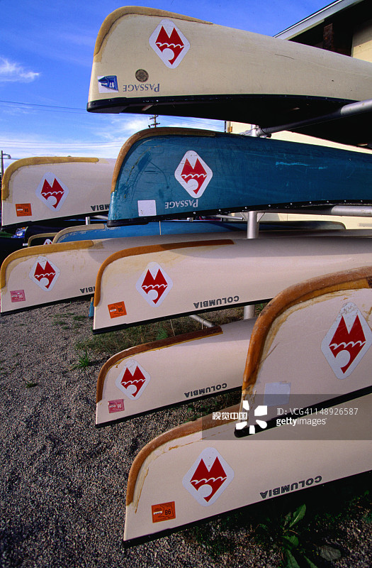 明尼苏达州伊利地区的皮划艇越野图片素材