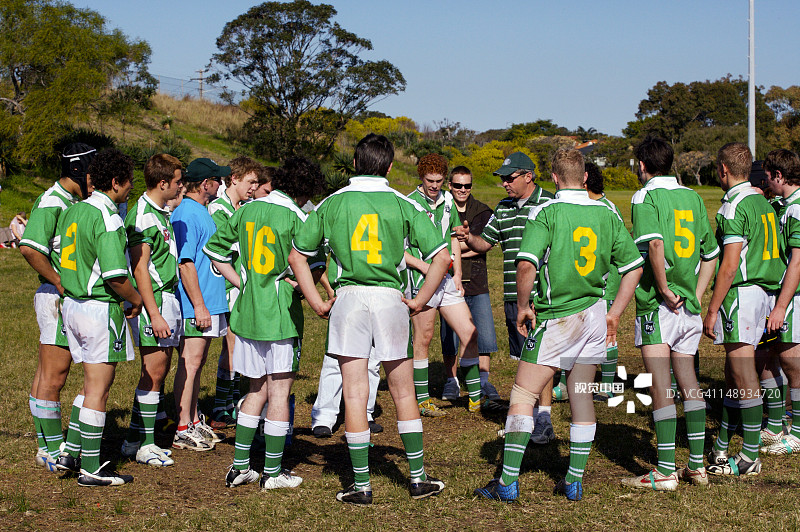 十七岁以下橄榄球联盟球队图片素材