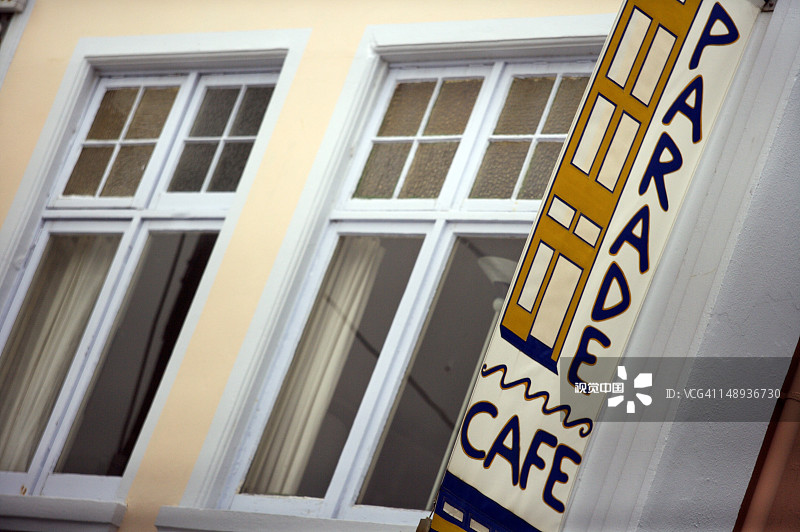 Parade Cafe咖啡馆标志，东方 Parade 148号图片素材