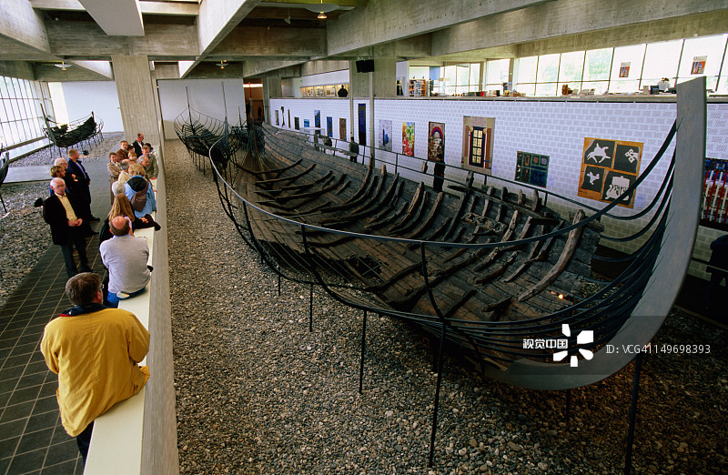 维京船博物馆的长船图片素材