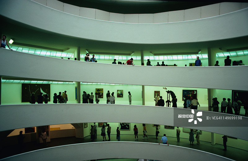 纽约市弗兰克·劳埃德·赖特设计的古根海姆博物馆图片素材