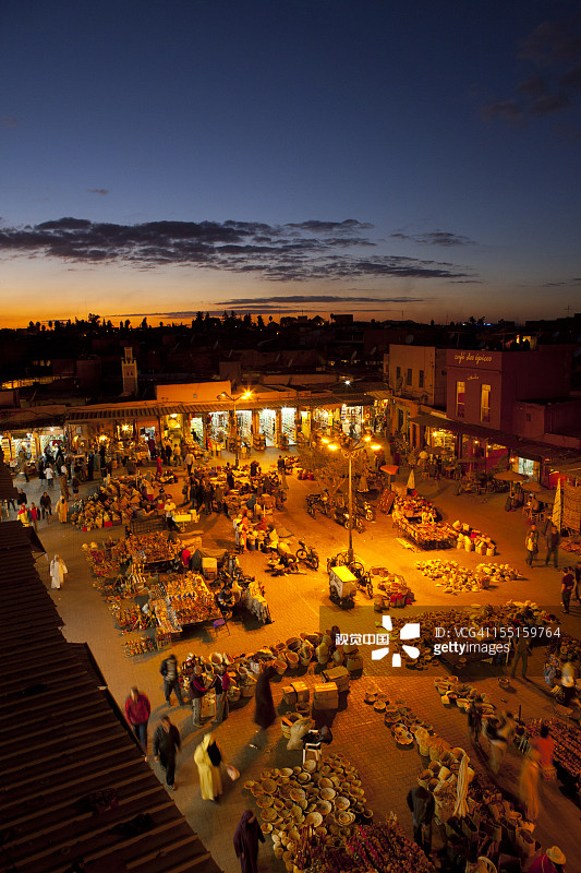 摩洛哥马拉喀什麦地那图片素材