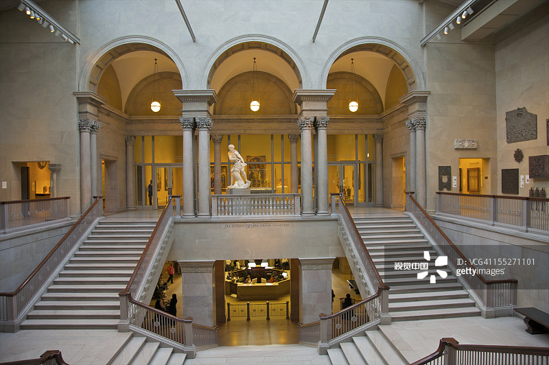 地标博物馆的楼梯和中庭图片素材