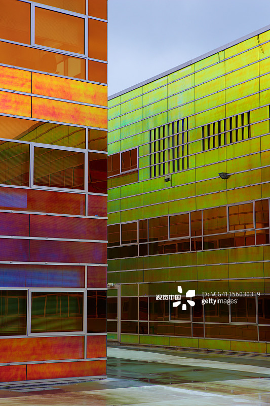 拉德芳斯建筑一角图片素材