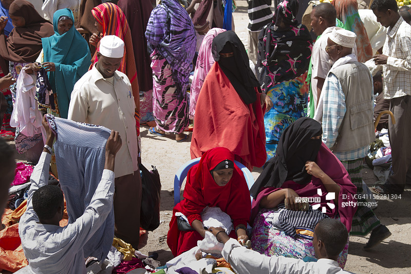 清晨街市图片素材
