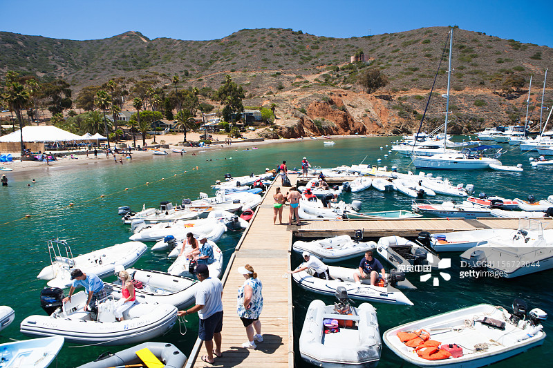 两个港口图片素材