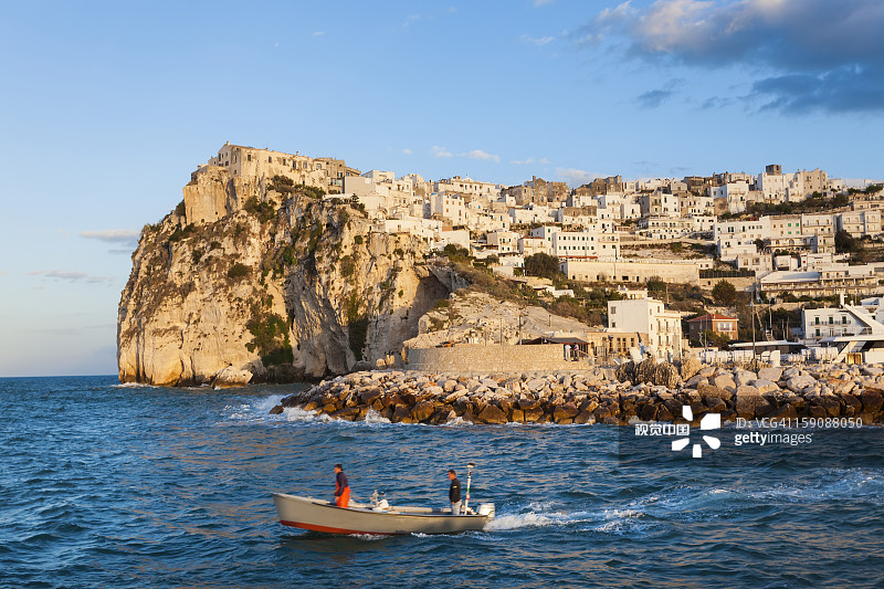 佩斯基奇，加尔加诺半岛，普利亚，意大利图片素材