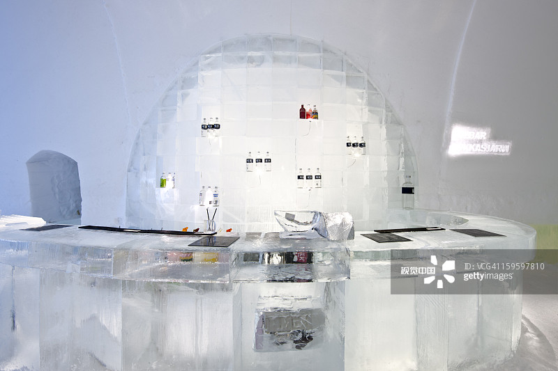 瑞典基律纳冰雪酒店图片素材