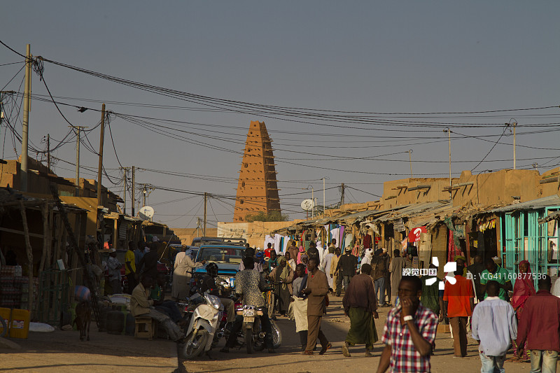 中央市场的人们图片素材