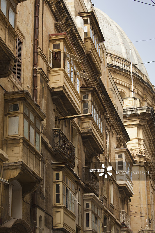 马耳他瓦莱塔的外部细节图片素材