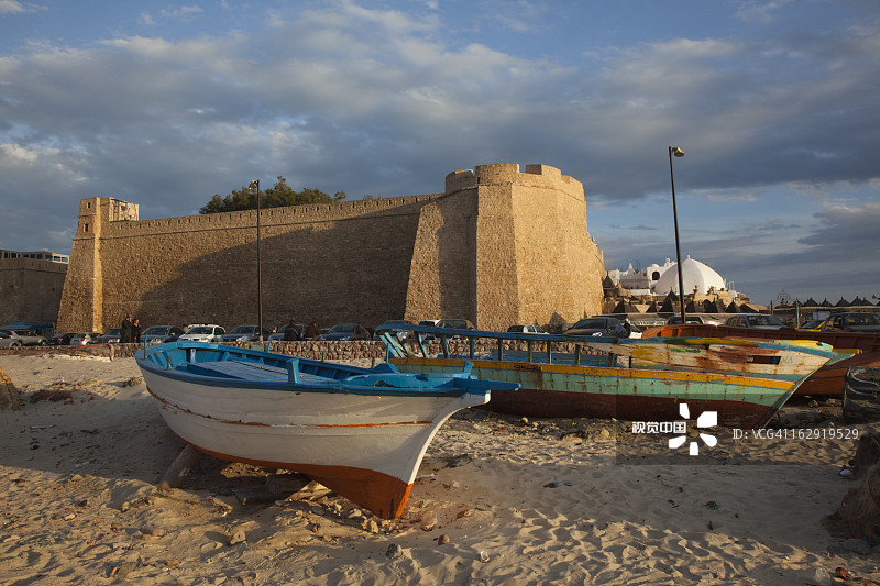 邦角，突尼斯，外部细节图片素材