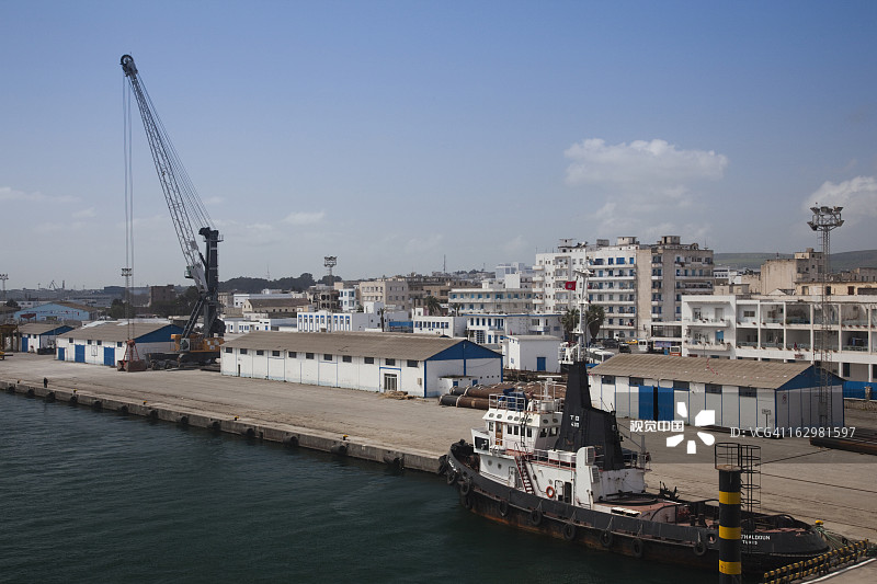 突尼斯比塞大港口景观图片素材