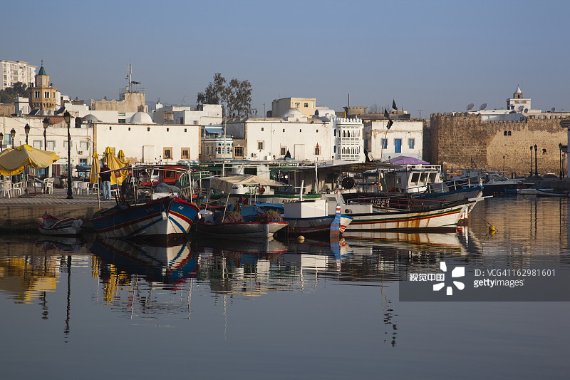 突尼斯比塞大港口景观图片素材