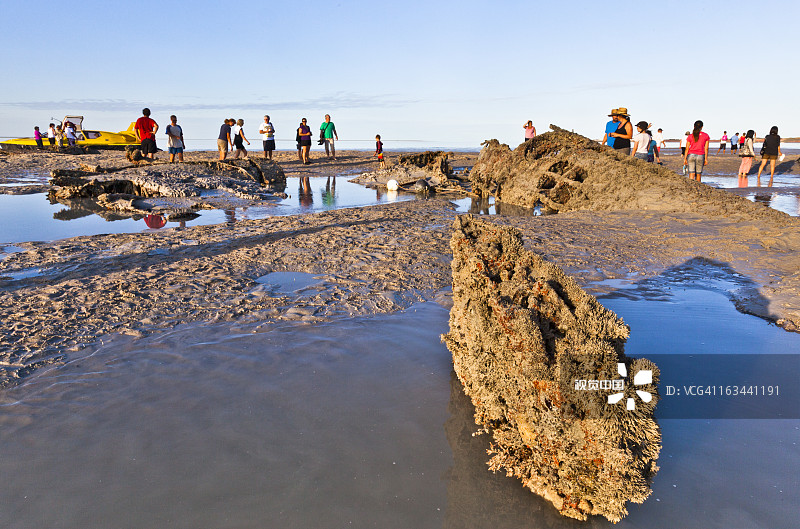 飞艇残骸在罗巴克湾图片素材