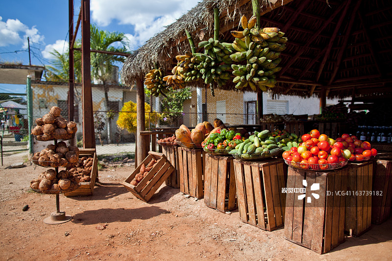 路边蔬果店图片素材