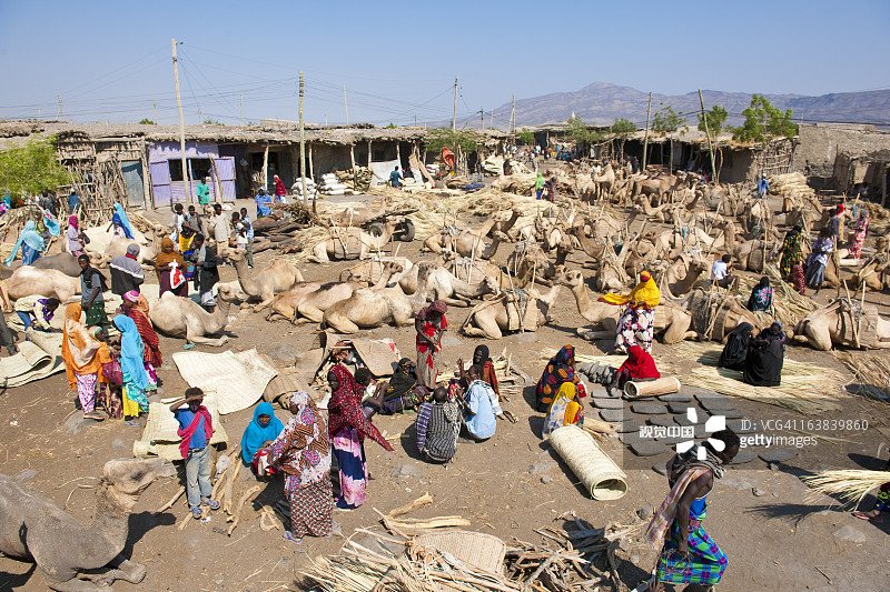 阿萨伊塔的日常市场图片素材