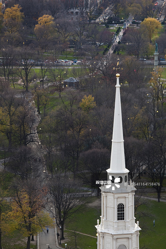 美国马萨诸塞州波士顿公园街教堂图片素材