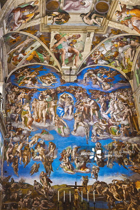 西斯廷教堂壁画图片素材