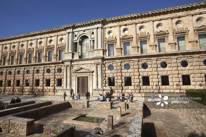 查理五世宫殿外观图片素材