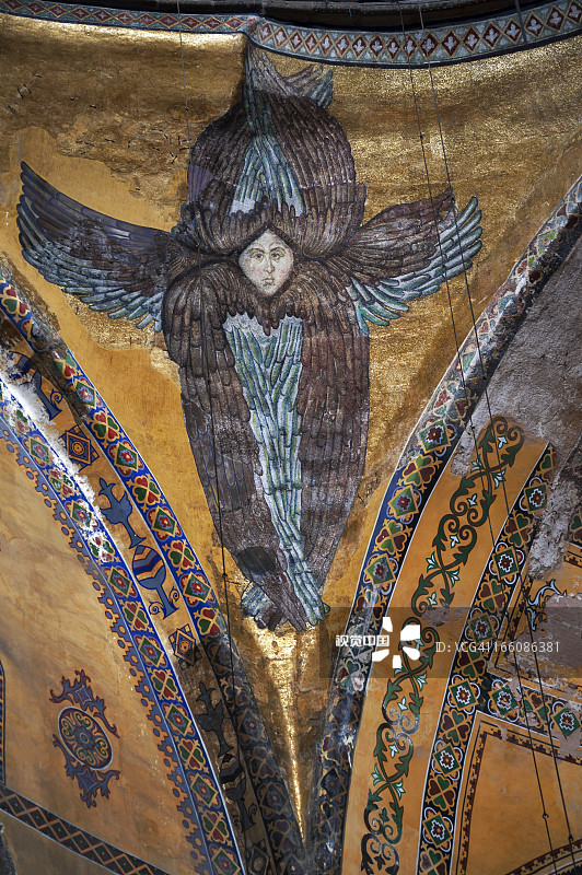 圣索菲亚大教堂的六翼天使图片素材