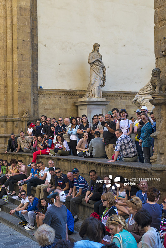 西尼奥里亚广场佣兵凉廊图片素材