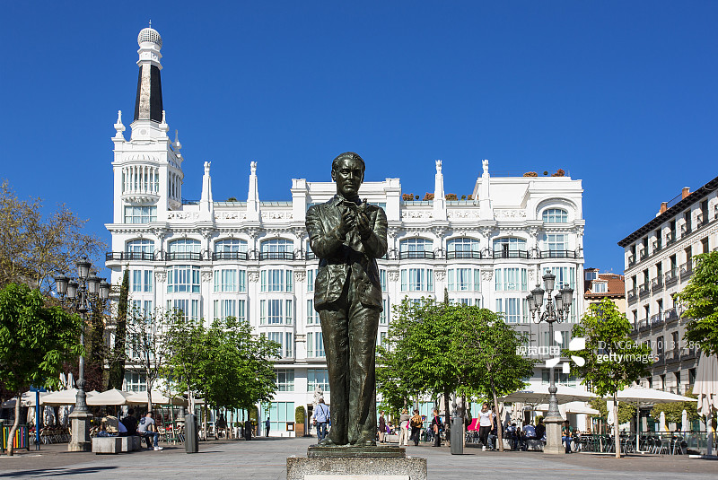 马德里圣安娜广场图片素材