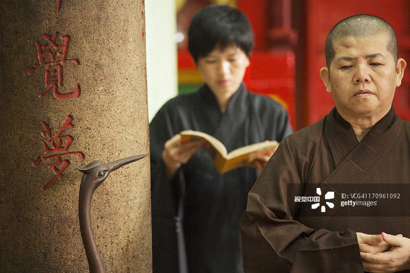 佛教徒，极乐寺，乔治市图片素材