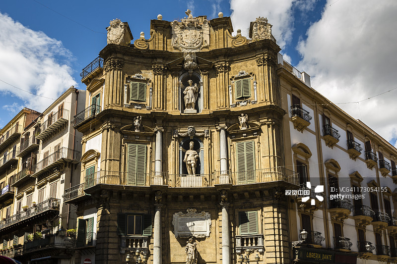 Quattro Canti路口建筑图片素材